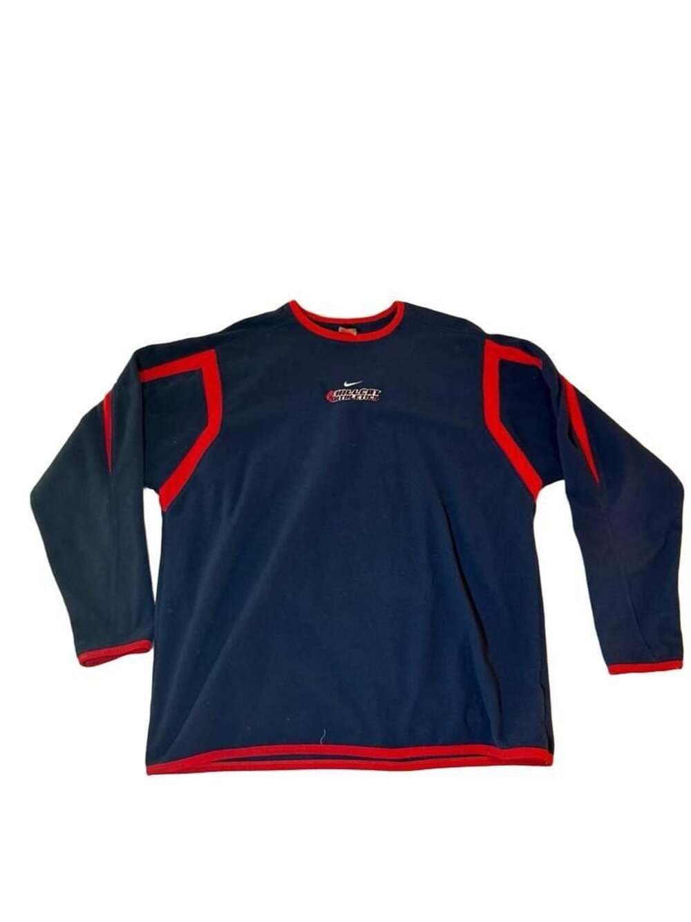 Vintage 90s Nike Team Therma Hillcat Athletics Fleece Crewneck Sweatshirt XL